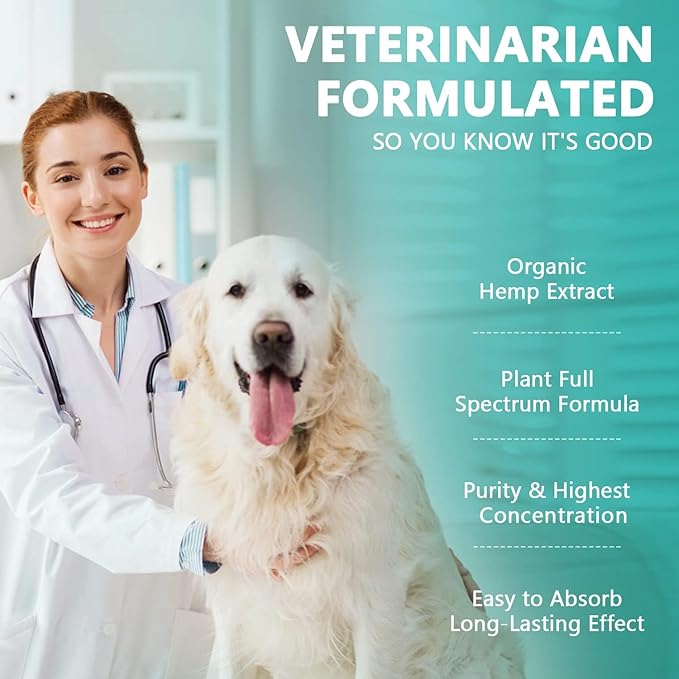 (2 Pack) Max Potency Hemp Oil for Dogs & Cats - Help Anxiety Stress Pain Inflammation Arthritis Aggressive Relax Sleep Allergies Seizures Relief - Treats Chews Joint & Hip - Organic Pet Calming Drops