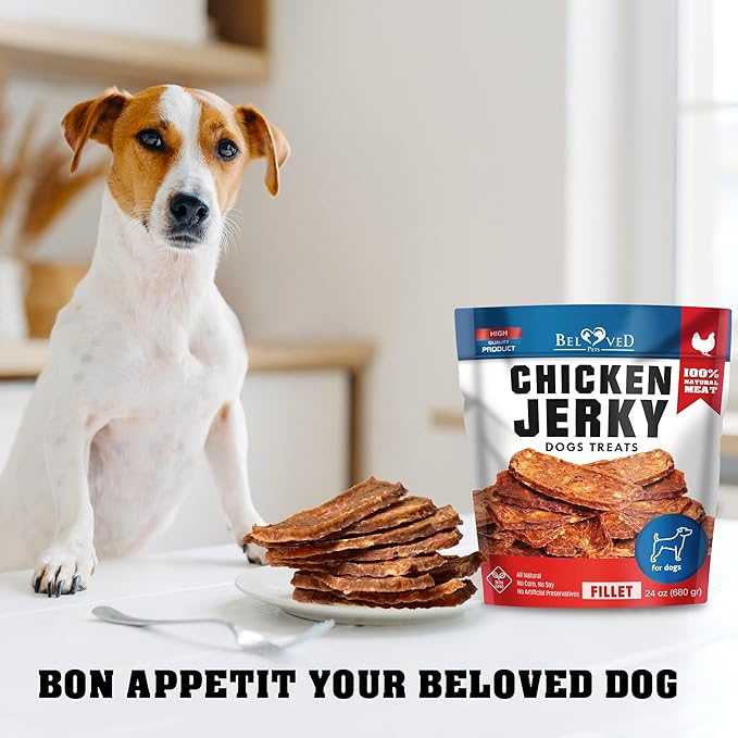 Chicken Jerky Dog Treats 1.5 Lb - Human Grade Pet Snacks & Grain Free Meat - All Natural High Protein Dried Strips - Best Chews for Training Small & Large Dogs - Bulk Soft Pack Made for USA