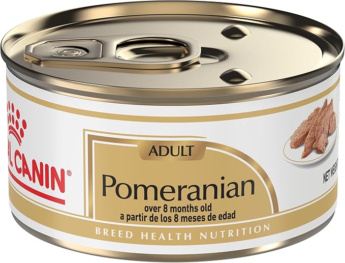 Royal Canin Breed Health Nutrition Pomeranian Adult Loaf in Sauce Dog Food, 3 oz (Pack of 24)