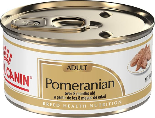 Royal Canin Breed Health Nutrition Pomeranian Adult Loaf in Sauce Dog Food, 3 oz (Pack of 24)