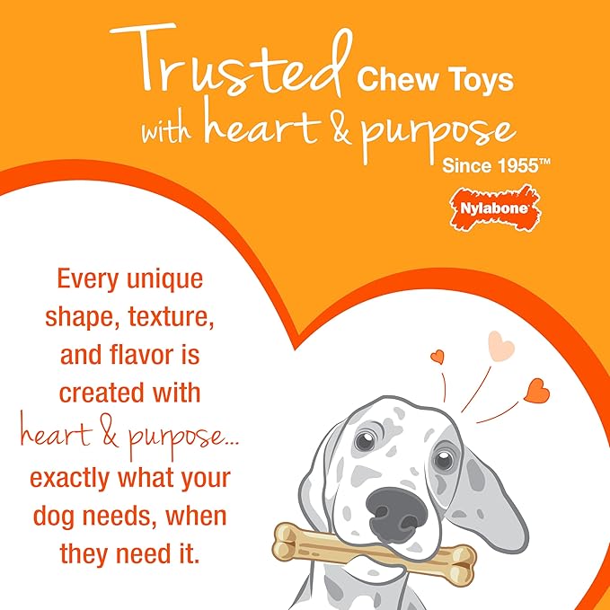 Nylabone Textured Ring Power Chew Toy for Large Dogs, Tough Dog Toys Durable Design, Dog Toys for Extreme Chewers, Flavor Medley, X-Large - 50+ lbs (1 Count)
