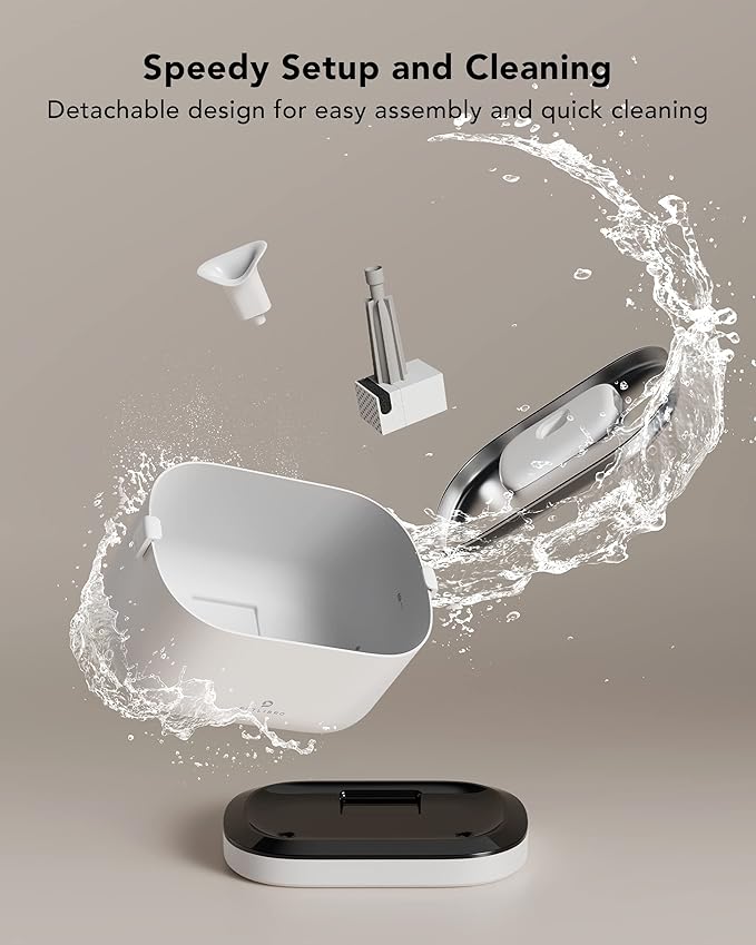 Bundle of PETLIBRO Cat Water Fountain + 8 Packs Genuine Replacement Filters 4 Months Set, Cordless Pet Water Fountain Battery Operated, Cat Fountain with Stainless Steel Tray, Easy to Clean BPA-Free