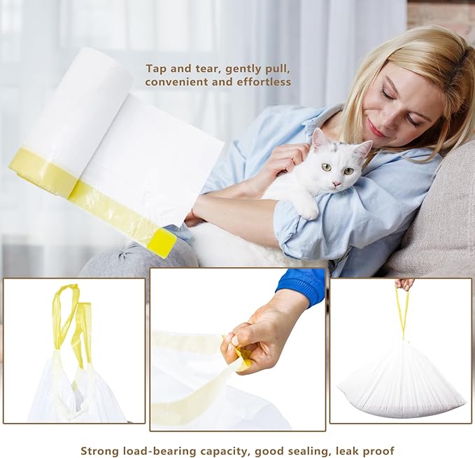 120 Count Cat Litter Box Liners, Only Compatible with Neakasa and PetPivot Self-cleaning Cat Litter Box