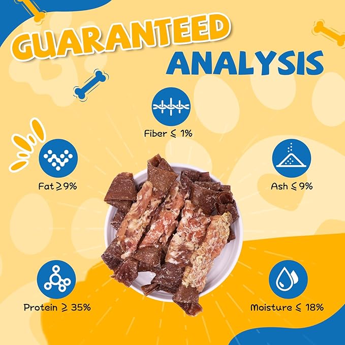 gazeupon Dog Treats, Made with Real Chicken and Beef Meat, Healthy Dog Chew w/Glucosamine Chondroitin, High Protein, Rawhide Free