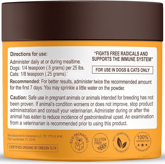Petsmont Buddy Guard for Lumps and Bumps, Lipoma for Dogs & Cats, Patent Pending Organic 8 Mushroom Powder Blend Natural Dog Probiotic & Immune Support Chaga, Reishi, Lion's Mane, Turkey Tail Mushroom