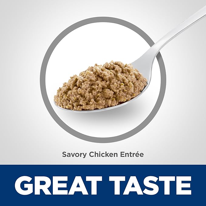 Hill's Science Diet Adult 7+, Senior Adult 7+ Premium Nutrition, Wet Cat Food, Chicken Minced, 2.9 oz Can, Case of 24