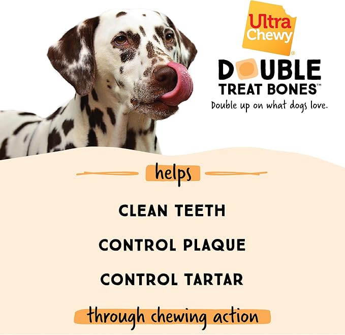 Ultra Chewy Gourmet Flavors: Long-Lasting Chews Made in USA, Highly Digestible, for Aggressive Chewers - Sweet Potato Pie, Turkey and Cranberry, Pumpkin Flavors (6 Count)