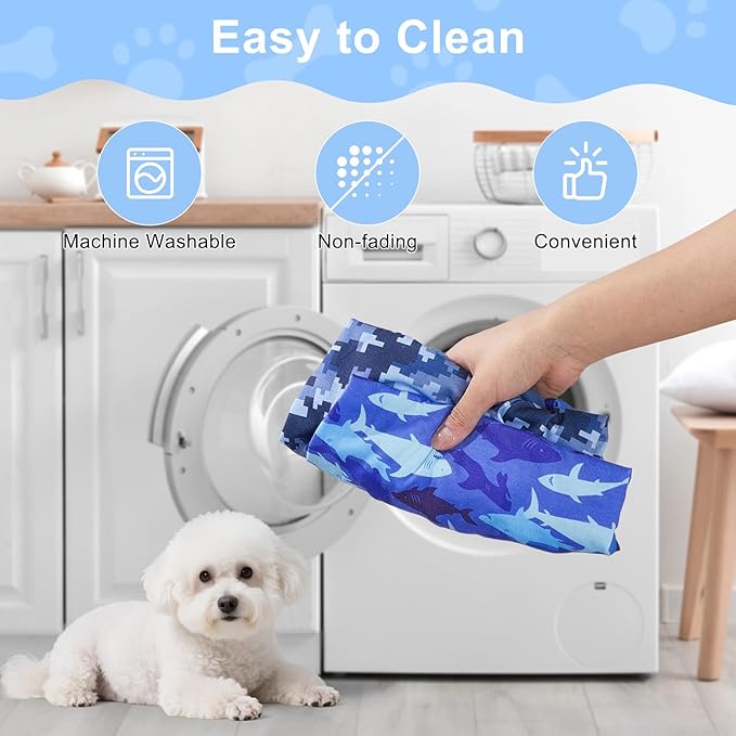 Bienbee Dog Pajamas, 4 Pack Cute Soft Dog Puppy Clothes Dogs Pjs Onesies Jammies Outfit Adjustable Breathable & Stretchy Clothes for Small Medium Large Dogs Girl Boy Puppy-M