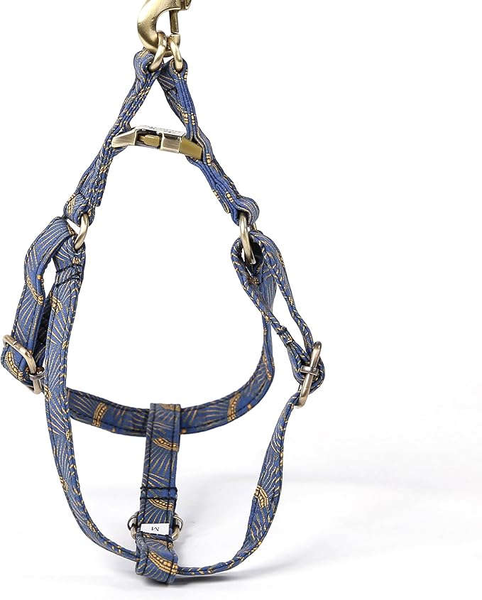 Angie and Allie Organic Cotton Personalized Step in Dog Harness,Custom Dog Halter Vests,Adjustable No Pull Canine Halter Harness for Small Medium Large Dogs