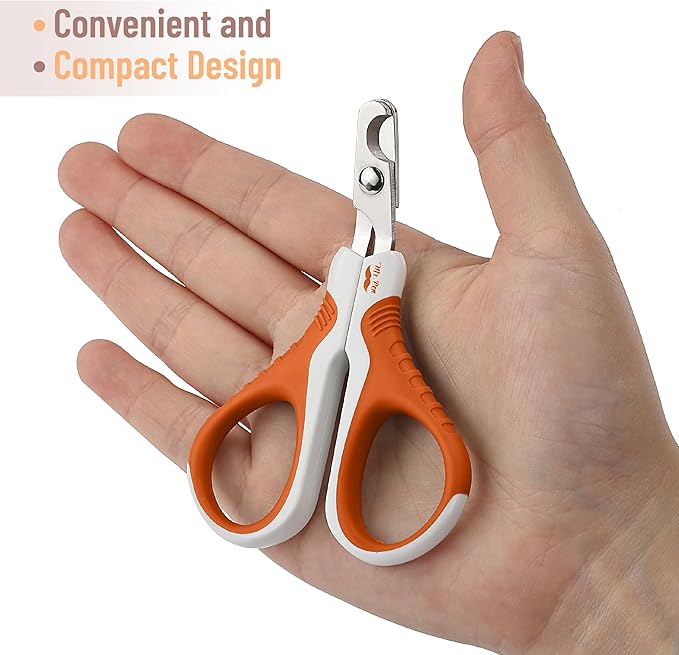 Mr. Pen Cat Nail Trimmer - Raspberry Red & White, Cat & Dog Nail Clipper