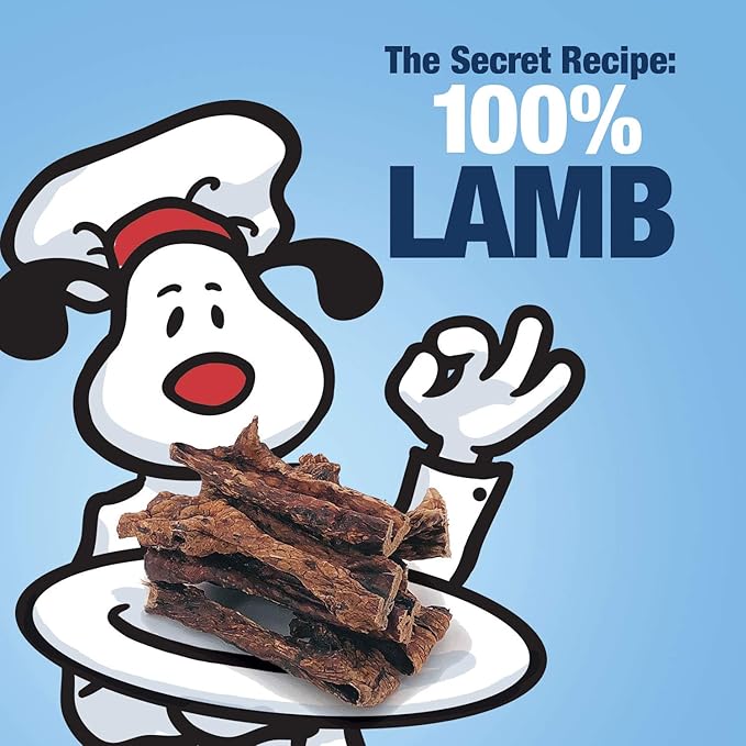 ValueBull Lamb Pizzle Sticks, 40 Count - Natural Dog Treats, Grass-Fed