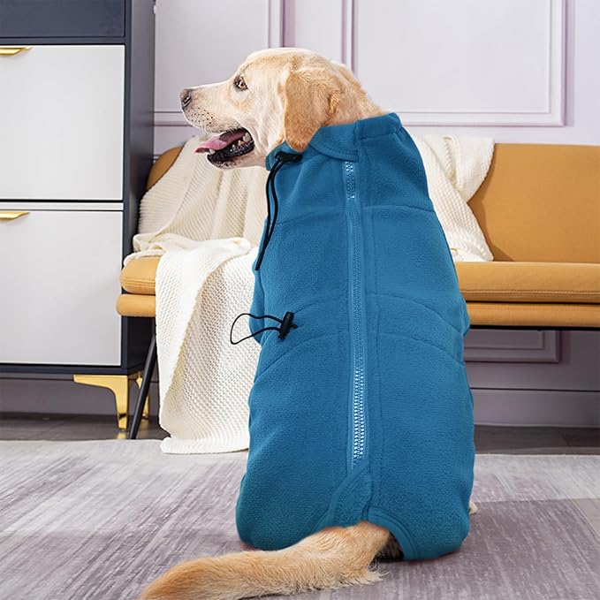 ROZKITCH Dog Coats for Small Dogs, Pet Windproof Warm Cold Weather Jacket Vest Cozy Jumpsuit Apparel Outfit Clothes for Small Medium Large Dog Walking Sleep S