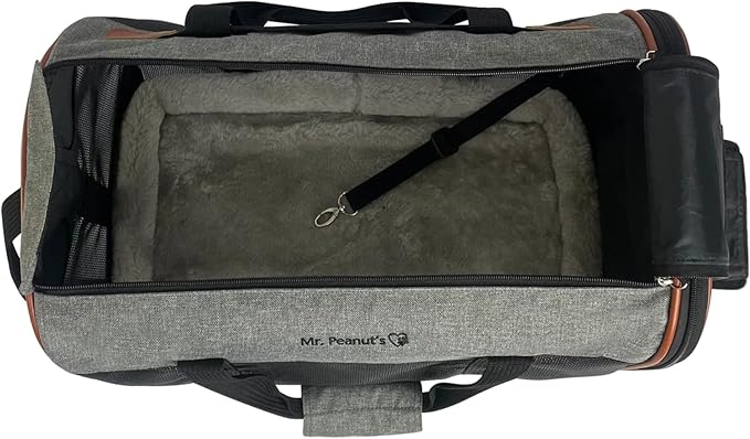 Mr. Peanut's Rhodium Mini Series Airline Compliant Pet Carrier, Check Sizing, Appropriate for Small Pets Only