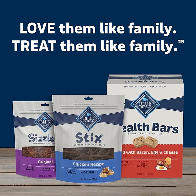 Blue Buffalo Stix Pepperoni-Style Dog Treats Made with Natural Ingredients, Chicken Recipe, 13-oz Bag