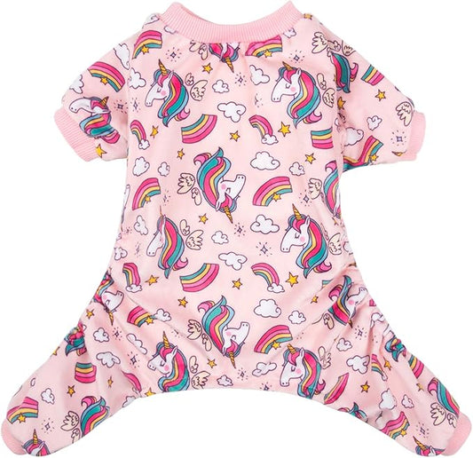 CuteBone Small Dogs Outfit Soft Puppy Onesies Pjs Dog Pajamas Pet Coat Cat Apparel Comfy Doggie Jumpsuit Bodysuit for All Seasons P67XXL