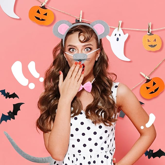 ONEPEACE Halloween Animal Costume Accessory Set for Halloween Party, Birthday, Christmas, Cosplay Animal Fancy Dress up