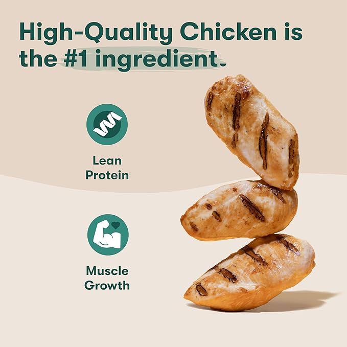 Jinx Tenders Chicken Jerky Dog Treats, All Natural Ingredients, Soft & Chewy, Low-Calorie, Slow-Smoked Chicken & Sweet Potato, No Fillers, 5oz, 6 Pack