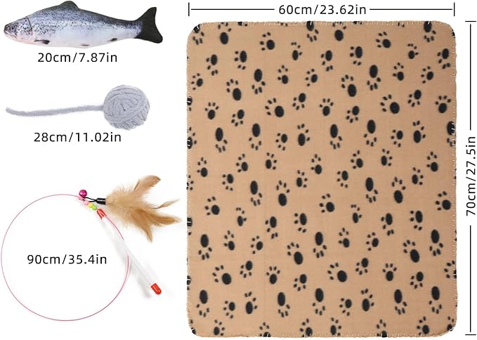 Cat Tunnel, Indoor Cat Toy, Roller Track Cat Toy, Collapsible S-Shaped Play Tube, 10.5 Inch Diameter Maze Cats House for Cats, Puppies, Rabbits, Ferrets Set