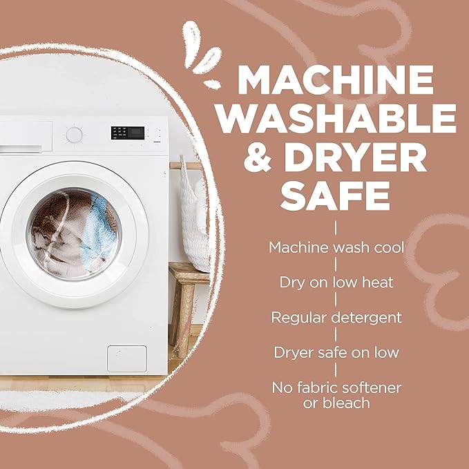 Soggy Doggy Slopmat - Water Absorbing Door Mat for Food and Water - Microfiber Chenille Rug for Muddy Paws and Messy Eaters - Machine Washable (Beige/Red Bone, 18” x 24″)