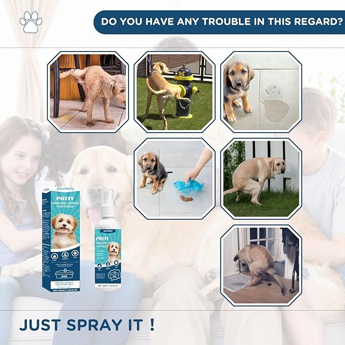 Potty Training Spray for Dogs,Pet Potty Training Spray, Dog Attractant, Indoor Potty and Puppy Pads Trainer, Potty Training and Housebreaking, Puppy Essentials, Safe Dog Pee Spray,100ML