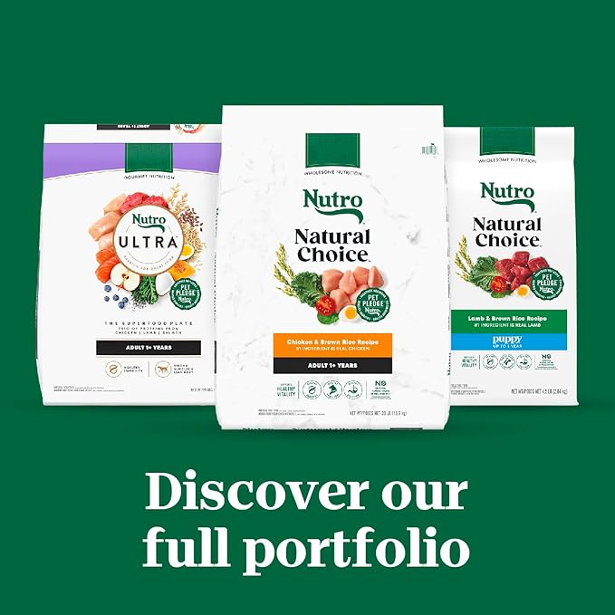 Nutro Natural Choice Adult Large Breed Dry Dog Food, Chicken and Brown Rice Recipe, 13 lbs.