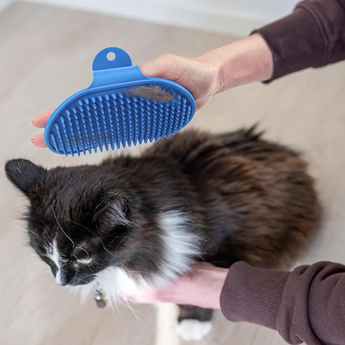 4 Colors Cat Self Groomer Brush Silicone Combs for Indoor Face Scratcher Adjustable Wall Mounted Corner Massage Comb