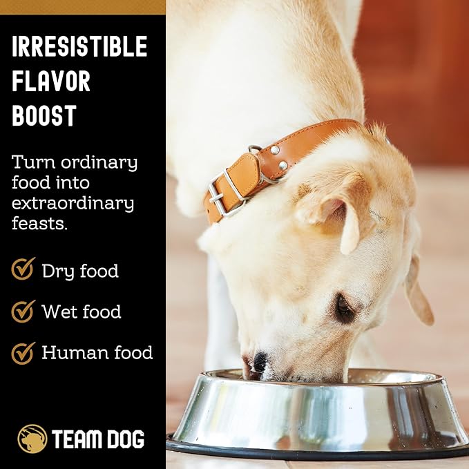 Team Dog Freeze Dried Raw Dog Food Topper | Wild Boar & Venison Liver Dog Food Seasoning | Wet & Dry Dog Food Toppers for Picky Eaters | 5 Oz