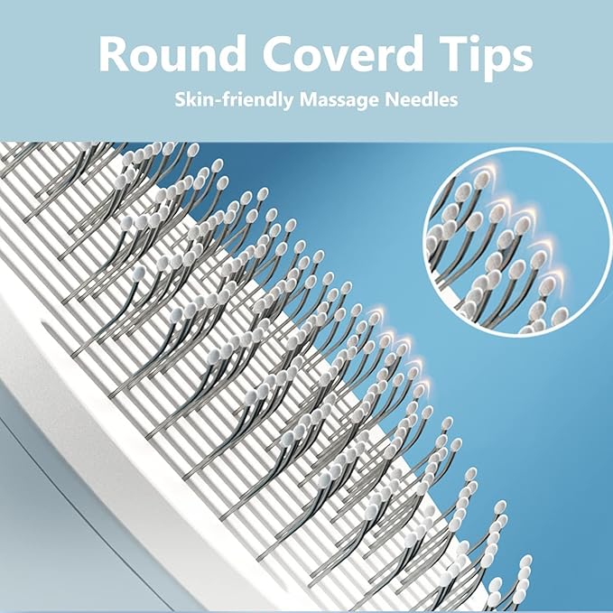 Versatile Pet Grooming Brush - Gently Removes Loose Undercoat, Suitable for Cats and Dogs, Ideal for Massage (Gray)