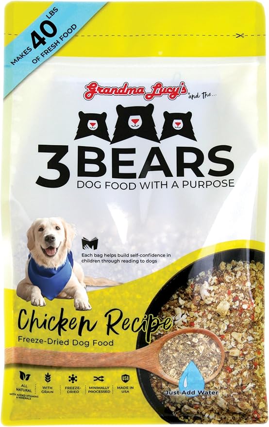 Grandma Lucy's 3 Bears Chicken Dog Food - 8lb
