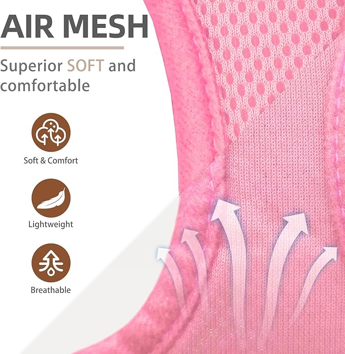 PUPTECK Adjustable Dog Harness Collar and Leash Set Step in No Pull Pet Harness for Small Medium Dogs Puppy and Cats Outdoor Walking Running, Soft Mesh Padded Reflective Vest Harnesses