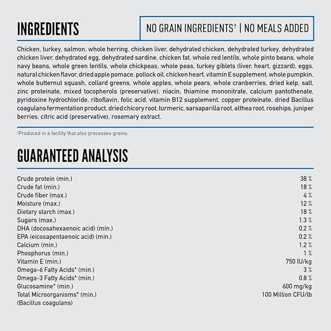 ORIJEN Grain Free High Protein Dry Dog Food Original Recipe 4.5lb Bag