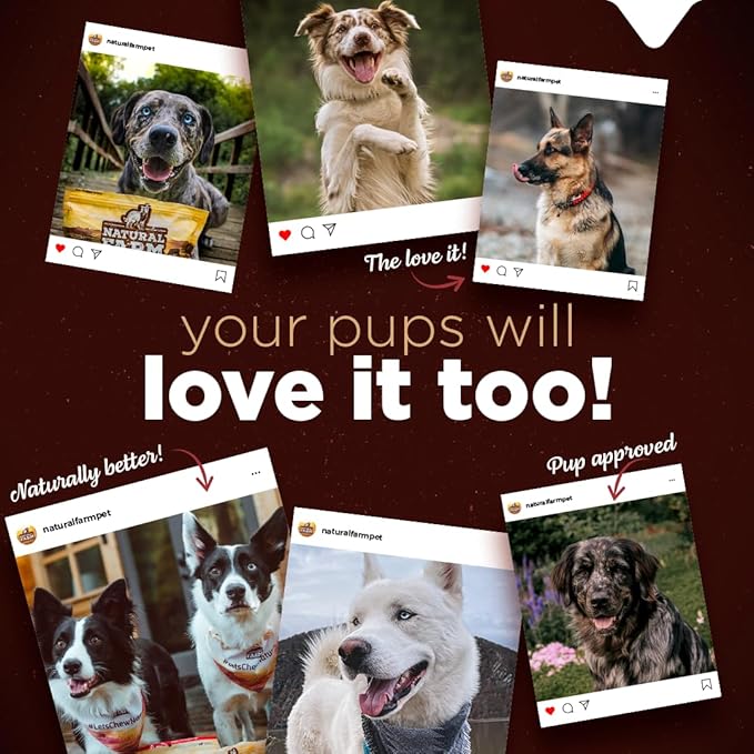 Natural Farm Bully Cheek Stick, 5-6 Inch (15 Pack)- Best Bully Stick Alternative, 100% Natural Beef Cheeks for Dogs- High Protein, Cleans Teeth Treats, Long Lasting Beef Chews for All Dog Sizes