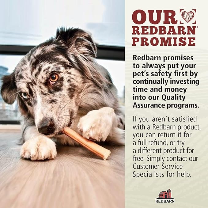 Redbarn Pet Products Natural Small Collagen Sticks for Dogs - Long Lasting Alternative to Traditional Rawhide & Bully - Supports Joint, Skin, & Coat Health - Case of 25