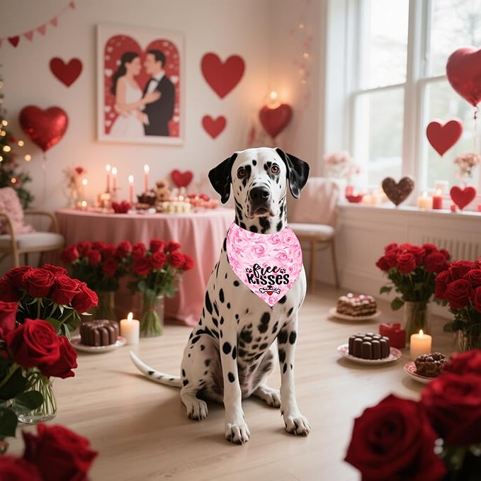 7 Pcs Holiday Dog Bandanas for Large Dogs Sewing Hemming Holiday Dog Bandanas XXL Halloween Dogs Drool Bibs Grooming L