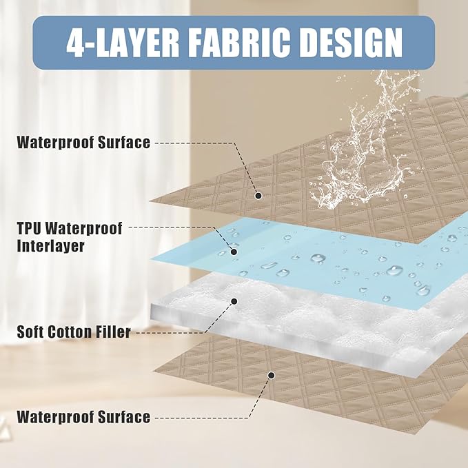 Smiry Waterproof Dog Blanket, Reversible Dog Bed Cover Pet Blanket, Soft Pet Couch Covers for Sofa Washable, Bed Couch Sofa Furniture Protector for Puppy Cat Kids (52"x82", Taupe/Taupe)