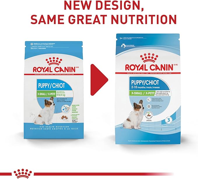 Royal Canin Size Health Nutrition X-Small Puppy Dry Dog Food, 3 lb Bag