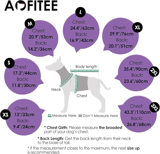 AOFITEE Dog Coat, Warm Dog Jackets for Small Dogs, Dogs Winter Coat with Harness Built in, Reflective Pet Winter Jacket, Waterproof Windproof Puppy Puffer Jacket Fleece Vest, Lilac XS