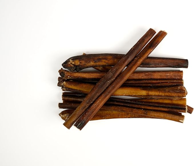 Big Lu - Bully Sticks (12” Jumbo, 10 Count) Weight-Packaged, 100% Beef Chews, Grass-Fed, Fully Digestible Treats for Keeping Puppies, Small, and Medium Dogs Busy