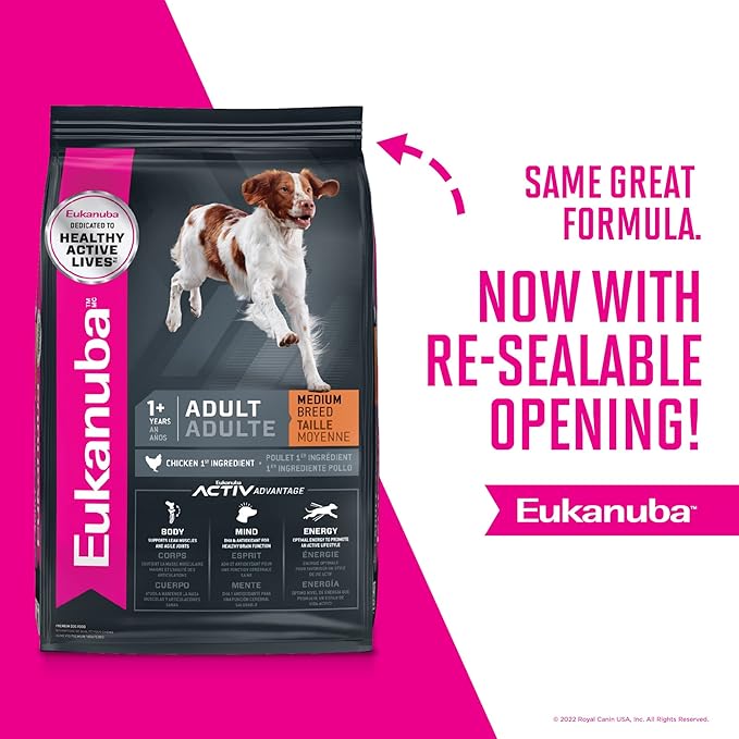 Eukanuba Adult Medium Breed Dry Dog Food, 16 lb