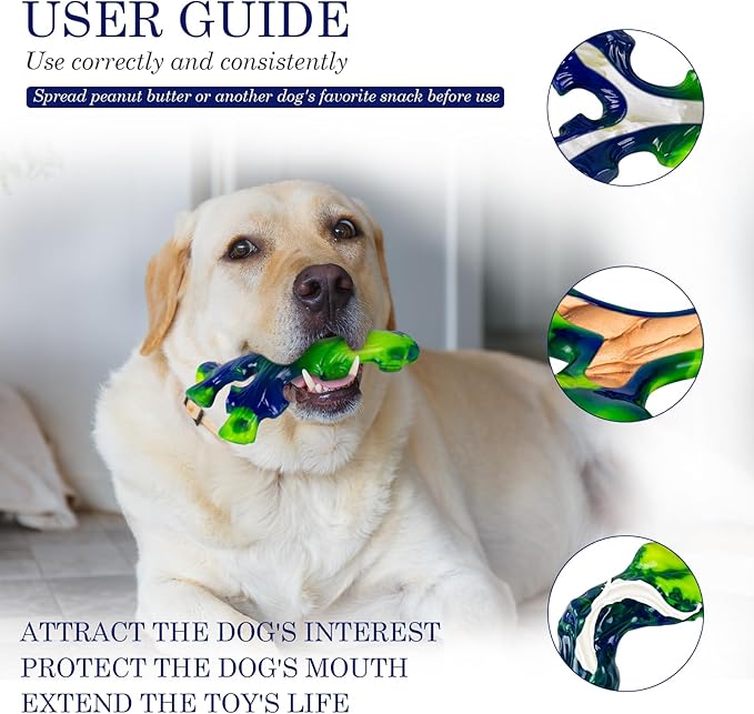 9-Pack Durable Dog Toys for Large Dogs: Durable Chew Toys for Large Breed, Indestructible Dog Toy for Aggressive Chewers, Dog, A for Furry Friends