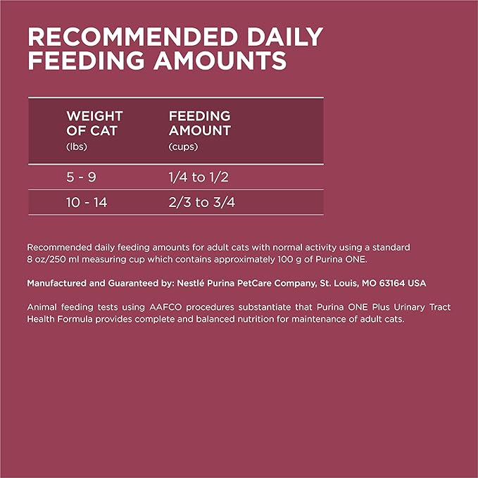 Purina ONE High Protein Dry Cat Food, +Plus Urinary Tract Health Formula - 16 lb. Bag