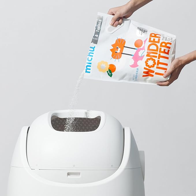 Michu Tofu Cat Litter Natural Clumping Tofu Cat Litter 5.5lb/88oz 5 Scents (Ocean Fresh + Wonder Litter, 2 Pack)