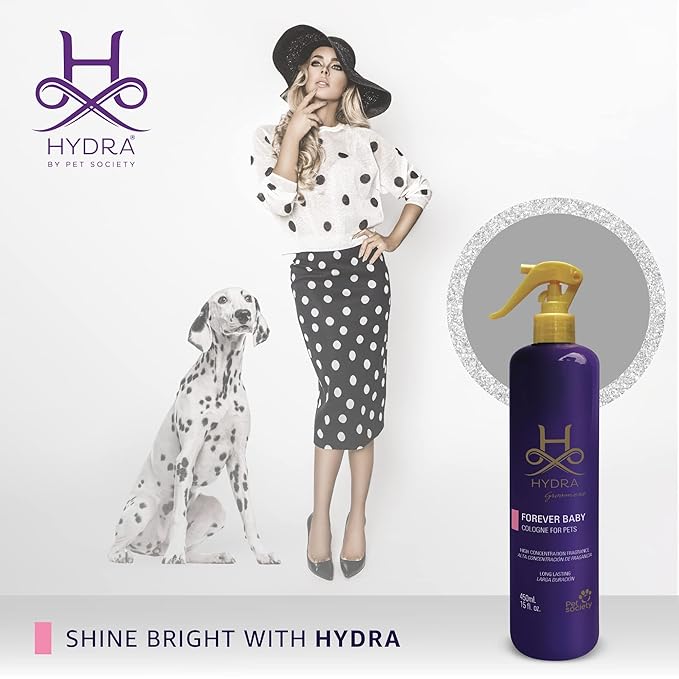 Hydra Forever Baby Pet Cologne, Finishing Cologne for Dogs and Cats, Grooming Spray, 15 FL. OZ