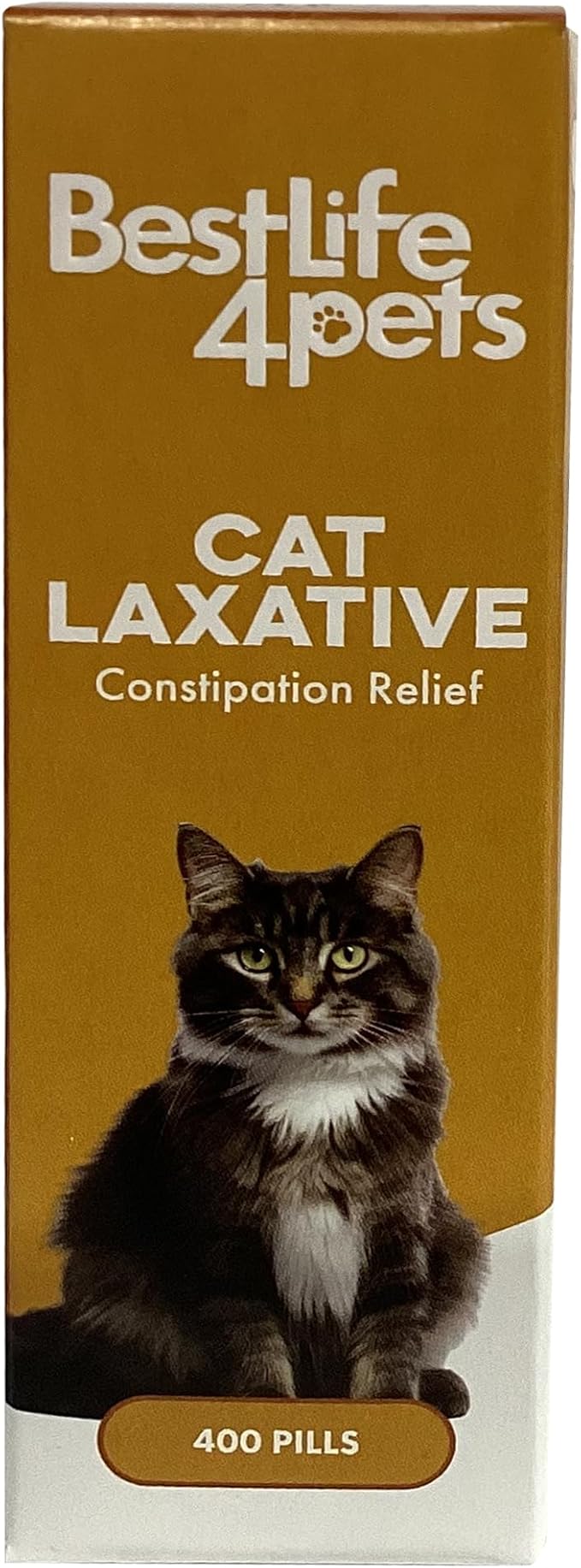 Cat Laxative Constipation Relief for Cats, Natural Stool Softener Support, Odorless Pills for Cat Constipation Relief, Promotes Regular Bowel Movement & Digestive Comfort, Easy Dosing (400 Pills)