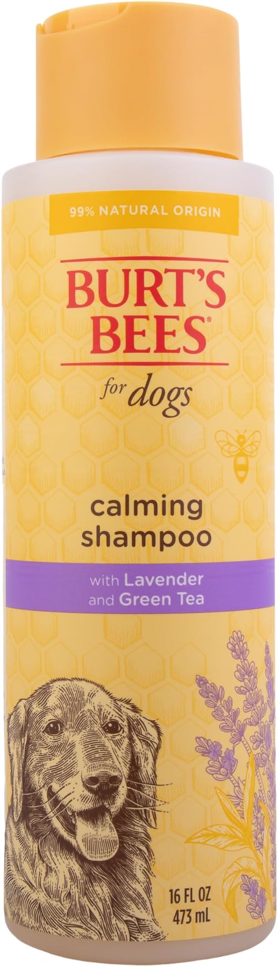 Burt's Bees for Pets Calming Dog Shampoo with Lavender and Green Tea, 6pk, 95% Natural Origin Formulas, Calming Lavender Dog Shampoo - Gentle Dog Shampoo, Best Dog Shampoo, Lavender, 6pk 16 oz