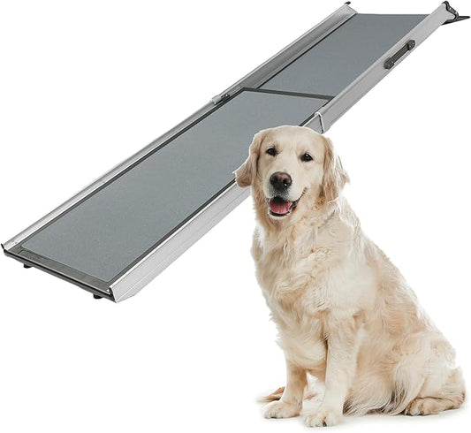 PetSafe Happy Ride Compact Telescoping Dog Ramp - Portable Pet Ramp for Cars, Trucks & SUVs with Adjustable Sizing - Non-Slip Design - Lightweight Pet Mobility Assistance