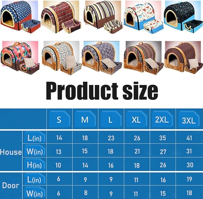 Cat Bed or Dog Bed,2 Ways to Use,Indoor Pet House with Fluffy Mat,Removable and Washable Cover,Splash-Proof House and Non-Slip Bottom,for Cats and Small Dogs(S Grey Faux Leather)