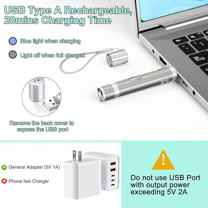 TBTeek Cat Toys, USB Rechargeable Kitten Toy, 3 Light Modes & 5 Adjustable Patterns, Portable Interactive Pet Dog Cat Mouse Toy for Fun Chase Play Exercise（3 Pack）