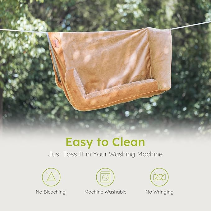 XXL Dog Bed for Extra Large Dogs, Giant Orthopedic Dog Bed with Cooling Gel Memory Foam, Waterproof Pet Bed with Removable Washable Cover, 53" Pet Sofa Bed Dutch Velvet with Bone Toy, Brown