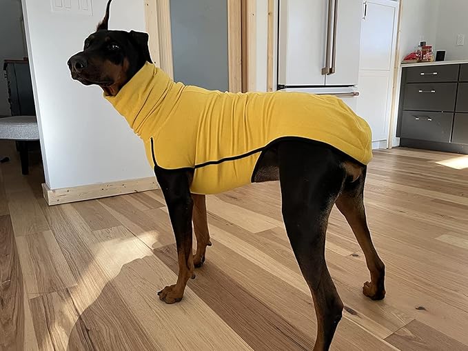 Esobo Fleece Dog Apparel Winter Warm Dog Coat Doggie Turtleneck Cozy Jacket Soft Shirt Vest Stylish Pet Outfits for Small Medium Large Dogs